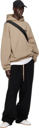 Fear of God ESSENTIALS Beige Fleece Hoodie