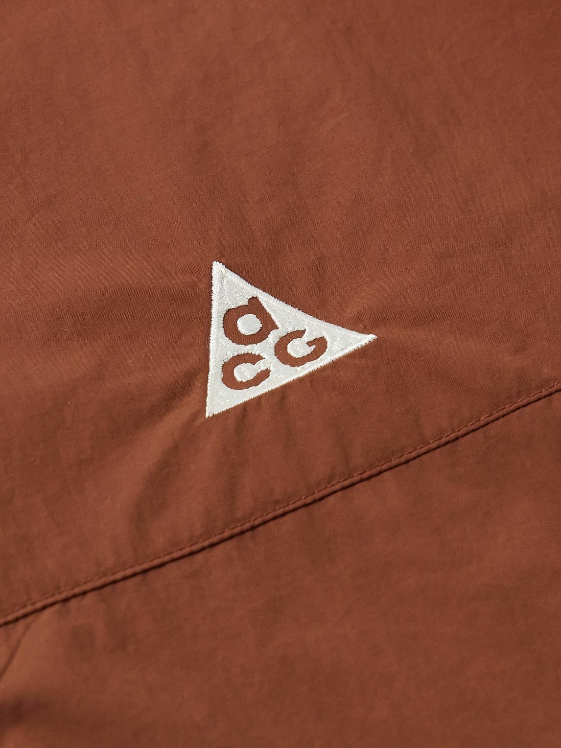 Nike - ACG Orb Weaver Oversized Logo-Embroidered Nylon Shirt - Red