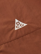 Nike - ACG Orb Weaver Oversized Logo-Embroidered Nylon Shirt - Red