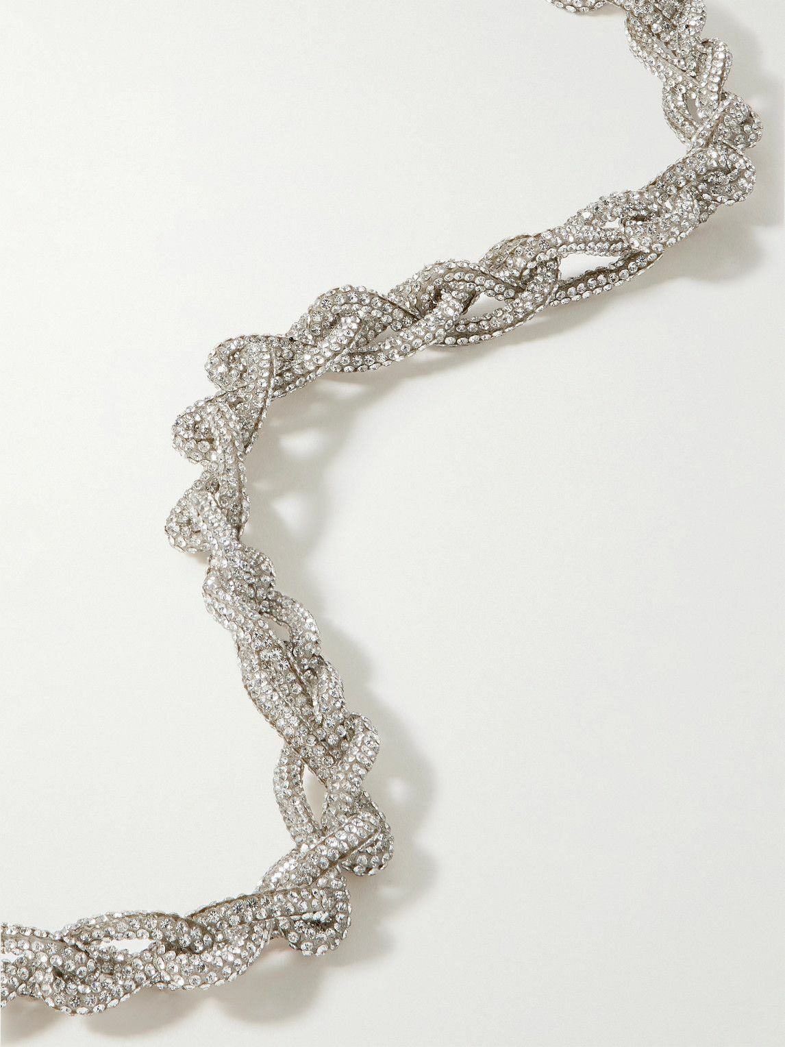 Acne Studios - Acrycord Silver-Tone Crystal Choker - Silver Acne