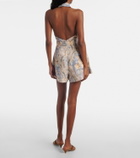Zimmermann Daylight printed linen romper