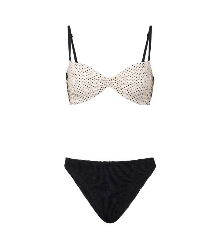 Photo: Hunza G Delphine polka-dot reversible bikini