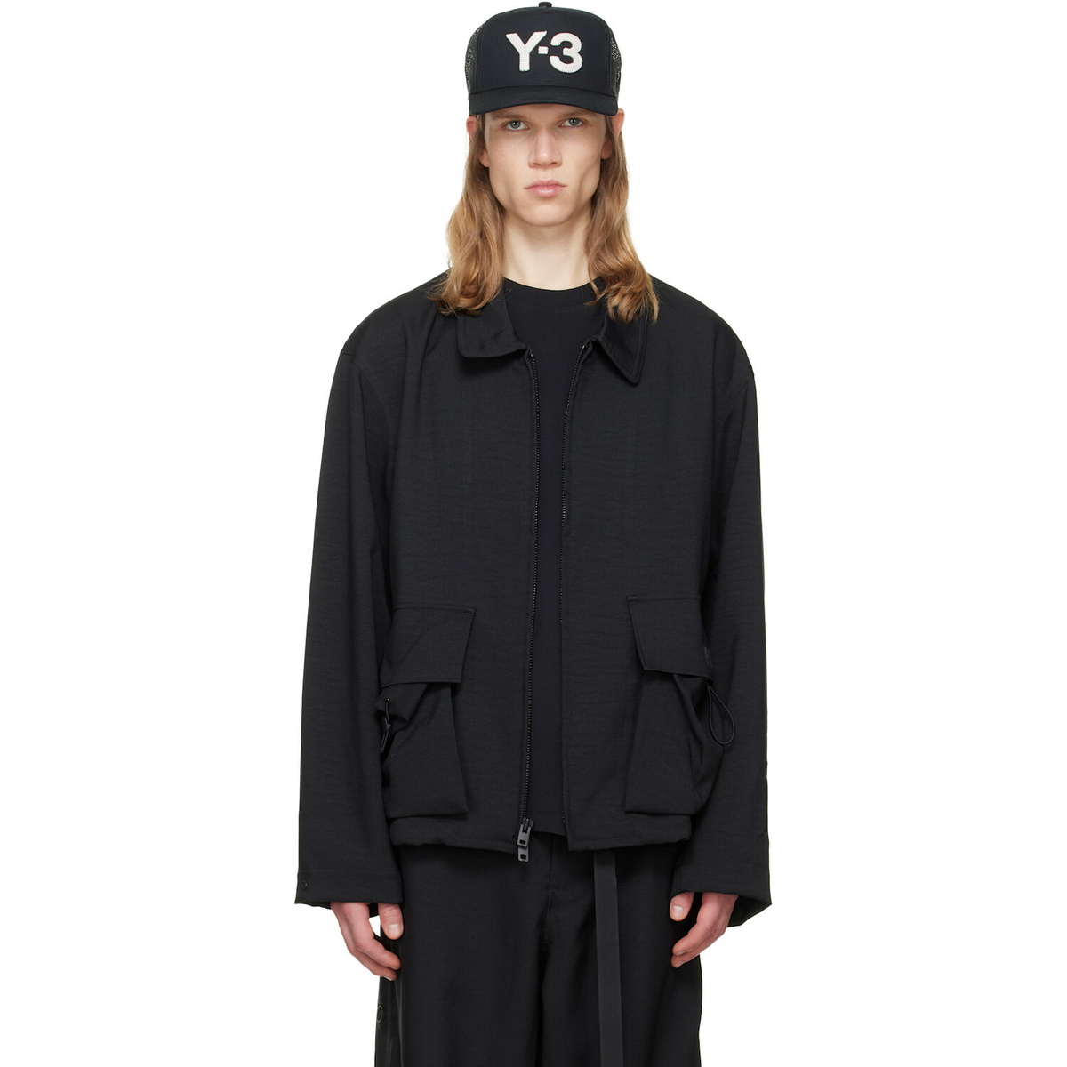 Y-3 Black Sport Uniform Blouson Jacket