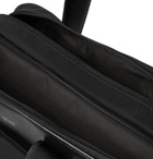 Hugo Boss - Meridian Full-Grain Leather-Trimmed Nylon Briefcase - Black