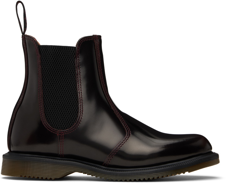 Photo: Dr. Martens Burgundy Flora Arcadia Chelsea Boots