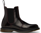 Dr. Martens Burgundy Flora Arcadia Chelsea Boots