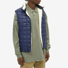 Taion Men's Reversible Fleece Down Vest in Navy/Ivory