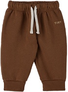 TINYCOTTONS Baby Brown Logo Lounge Pants