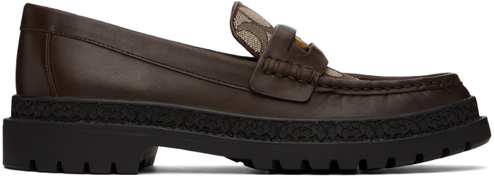 Photo: Coach 1941 Brown C Coin Loafers