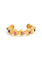 Joanna Laura Constantine Wave Crystal-embellished 18kt Gold-plated Cuff - One Size