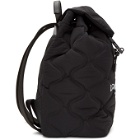Dolce and Gabbana Black and White Quilted Logo Backpack