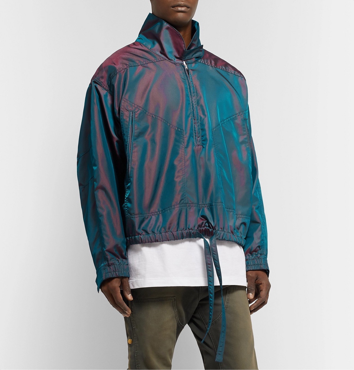 Fear of God - Iridescent Nylon Half-Zip Anorak - Blue Fear Of God