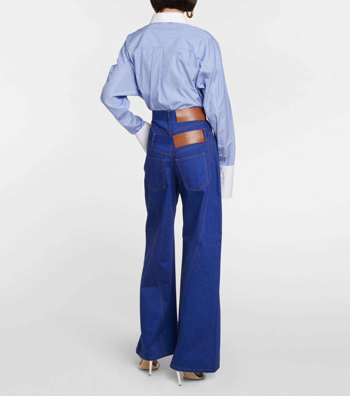 Loewe Trompe L'oeil high-rise wide-leg jeans Loewe