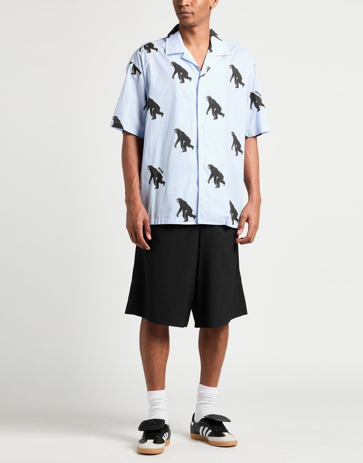 Moschino Couture Mens Shirt Sky in Blue