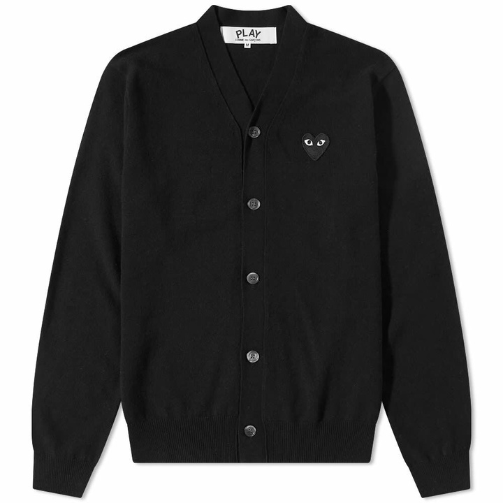 Photo: Comme des Garçons Play Men's Cardigan in Black/Black