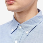 Beams Plus Men's Button Down Oxford Shirt in Blue