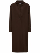 FERRAGAMO - Single Breasted Wool Long Jacket