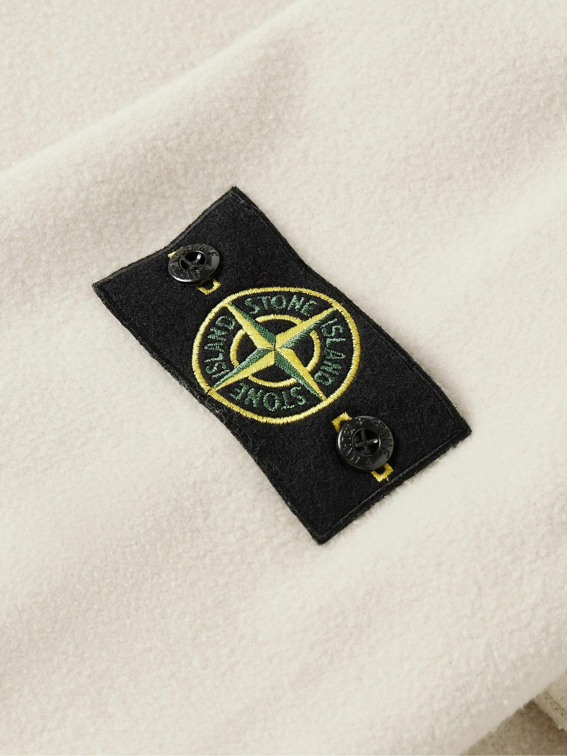 STONE ISLAND Logo-Appliquéd Cotton-Jersey Sweatshirt for Men