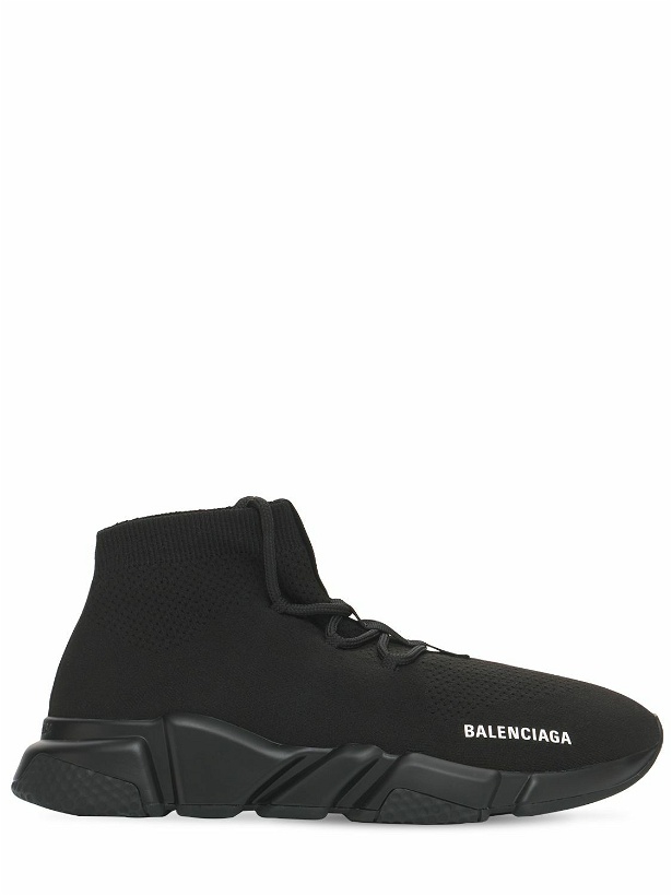 Photo: BALENCIAGA - Speed Lace-up Knit Sneakers