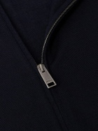 Zegna - Wool Zip-Up Cardigan - Blue