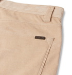 Loro Piana - Slim-Fit Stretch-Cotton Corduroy Trousers - Men - Beige