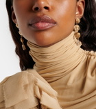 Magda Butrym Crystal-embellished gold-plated drop earrings