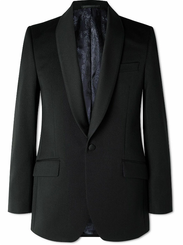 Photo: Favourbrook - Hampton Shawl-Collar Grosgrain-Trimmed Wool Tuxedo Jacket - Black