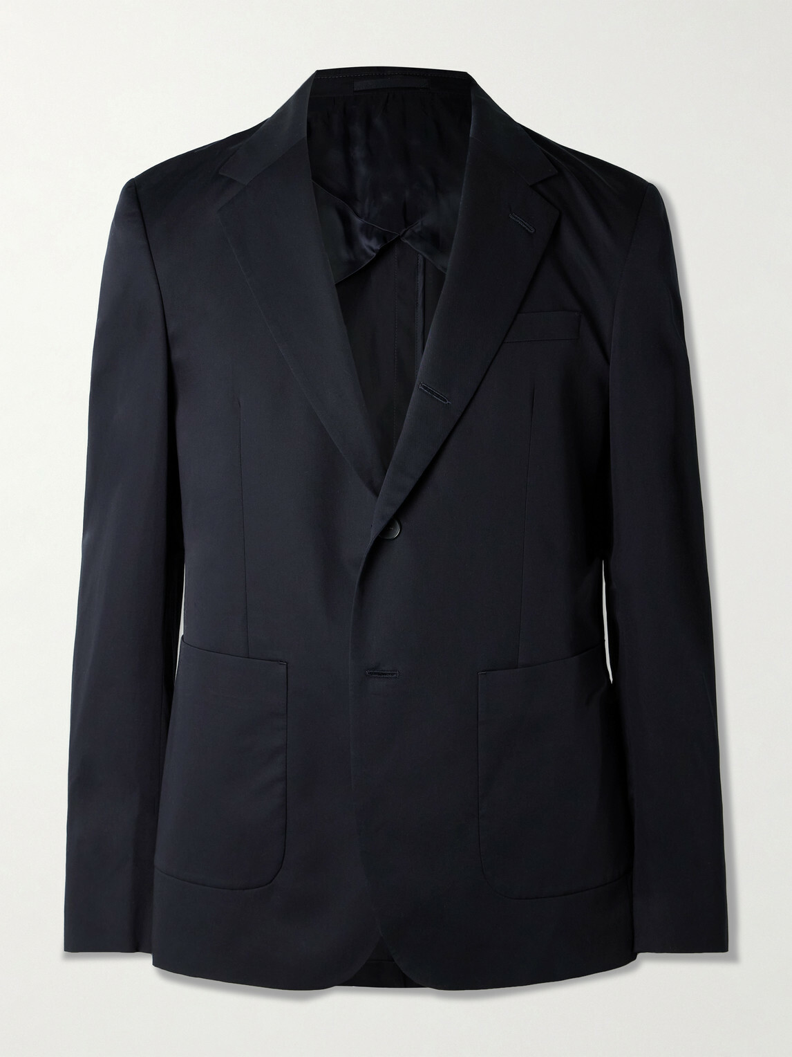 Mr P. - Organic Cotton-Poplin Suit Jacket - Blue