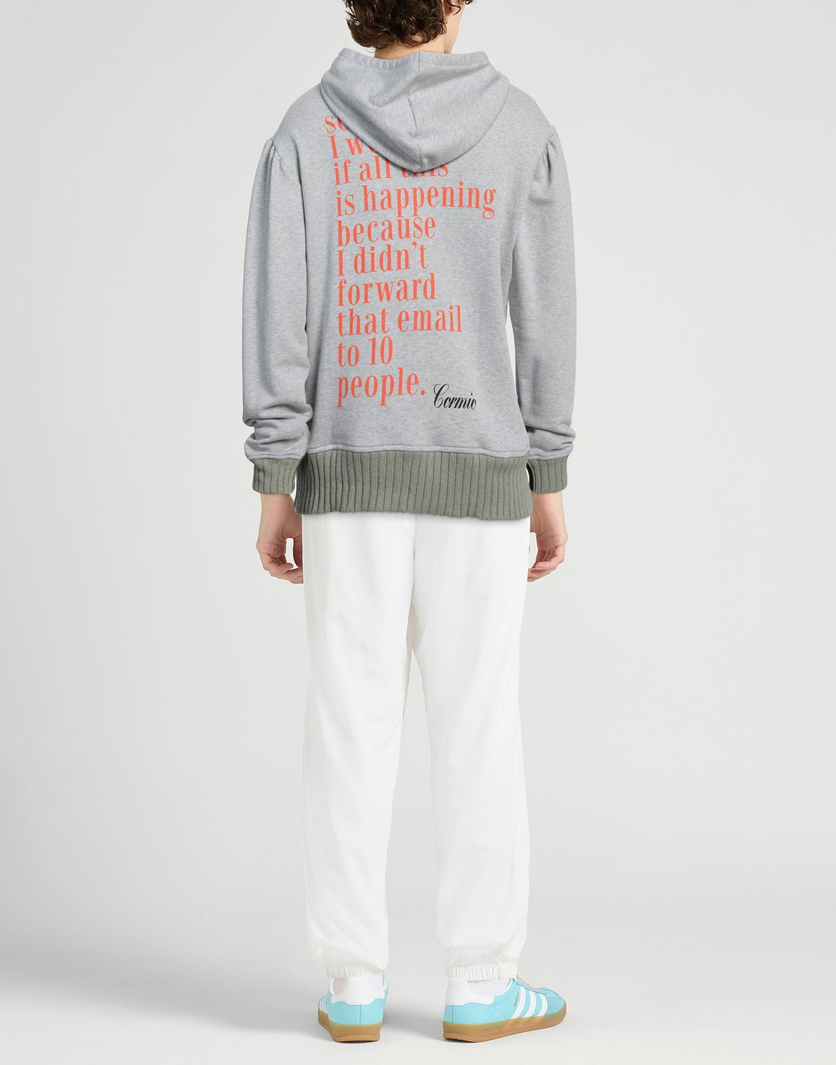 Cormio Mens Sweatshirt in Light grey