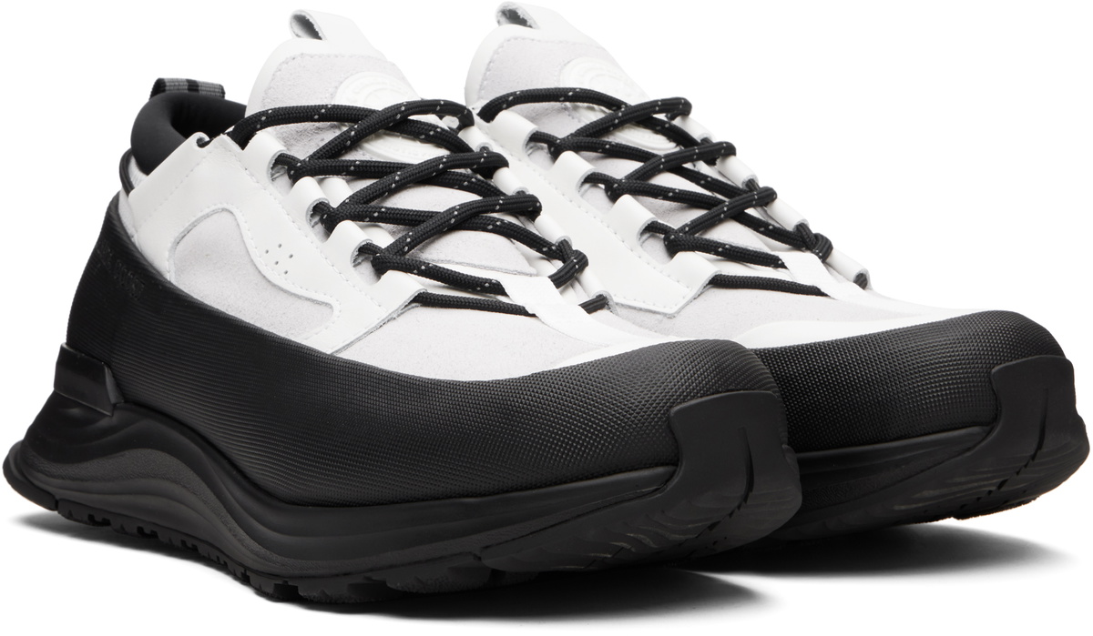 Canada Goose White & Black Glacier Trail Sneakers