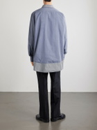 Maison Margiela - Double Checked Cotton-Poplin Shirt - Blue