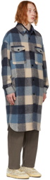 Isabel Marant Blue Check Kotajo Coat