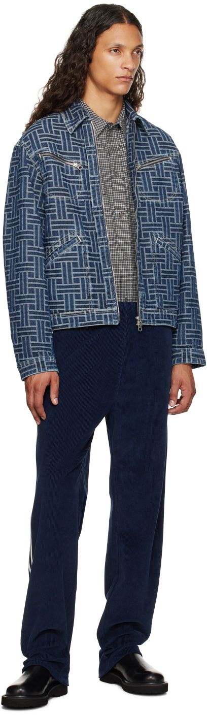 Kenzo Navy Kenzo Paris Striped Sweatpants