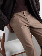 Boglioli - Straight-Leg Woven Virgin Wool Trousers - Brown