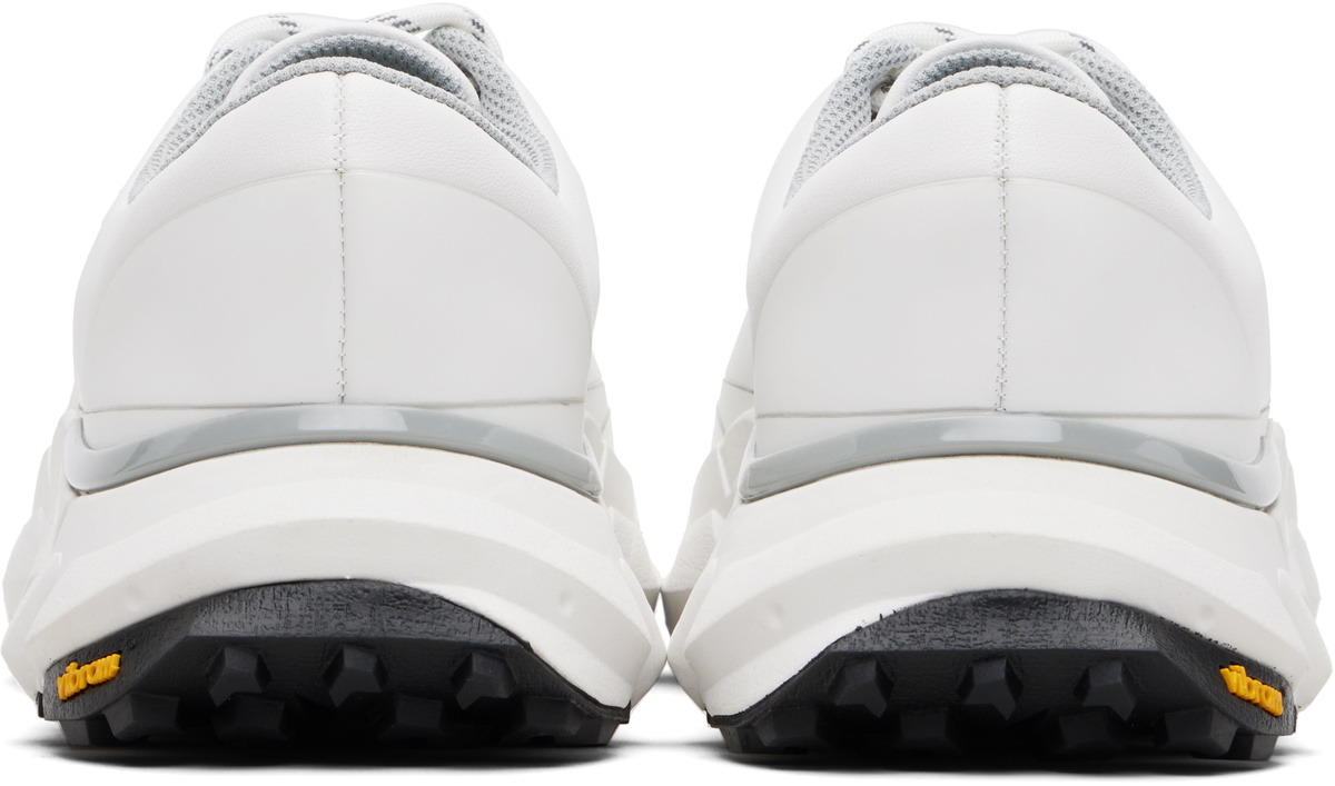 Comme des Garçons Homme White Synthetic Leather Low Top Sneakers