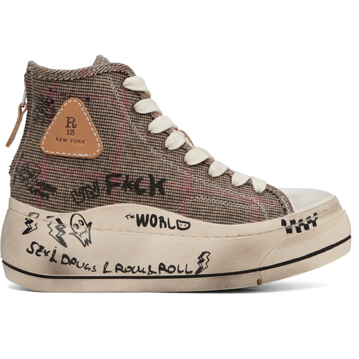 Photo: R13 Khaki Kurt High Top Sneakers