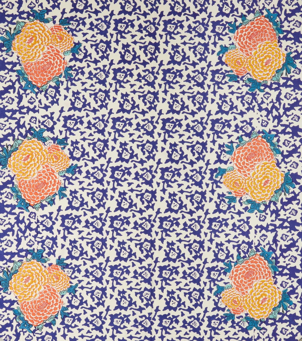 Lisa Corti Arabesque Corolla cotton tablecloth