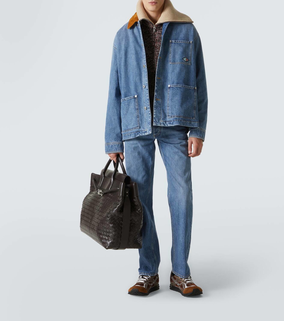 Bottega Veneta Andiamo Voyager Large leather duffel bag