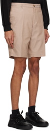 BOSS Beige Slim-Fit Shorts