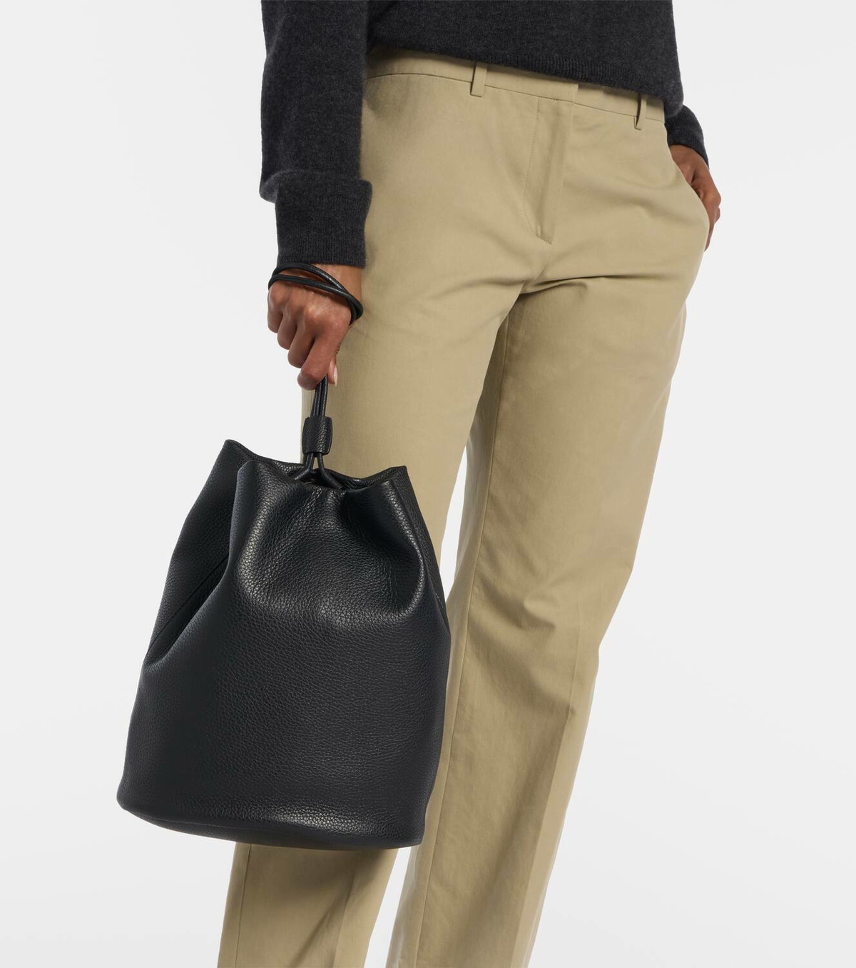 The Row Joe Medium leather backpack