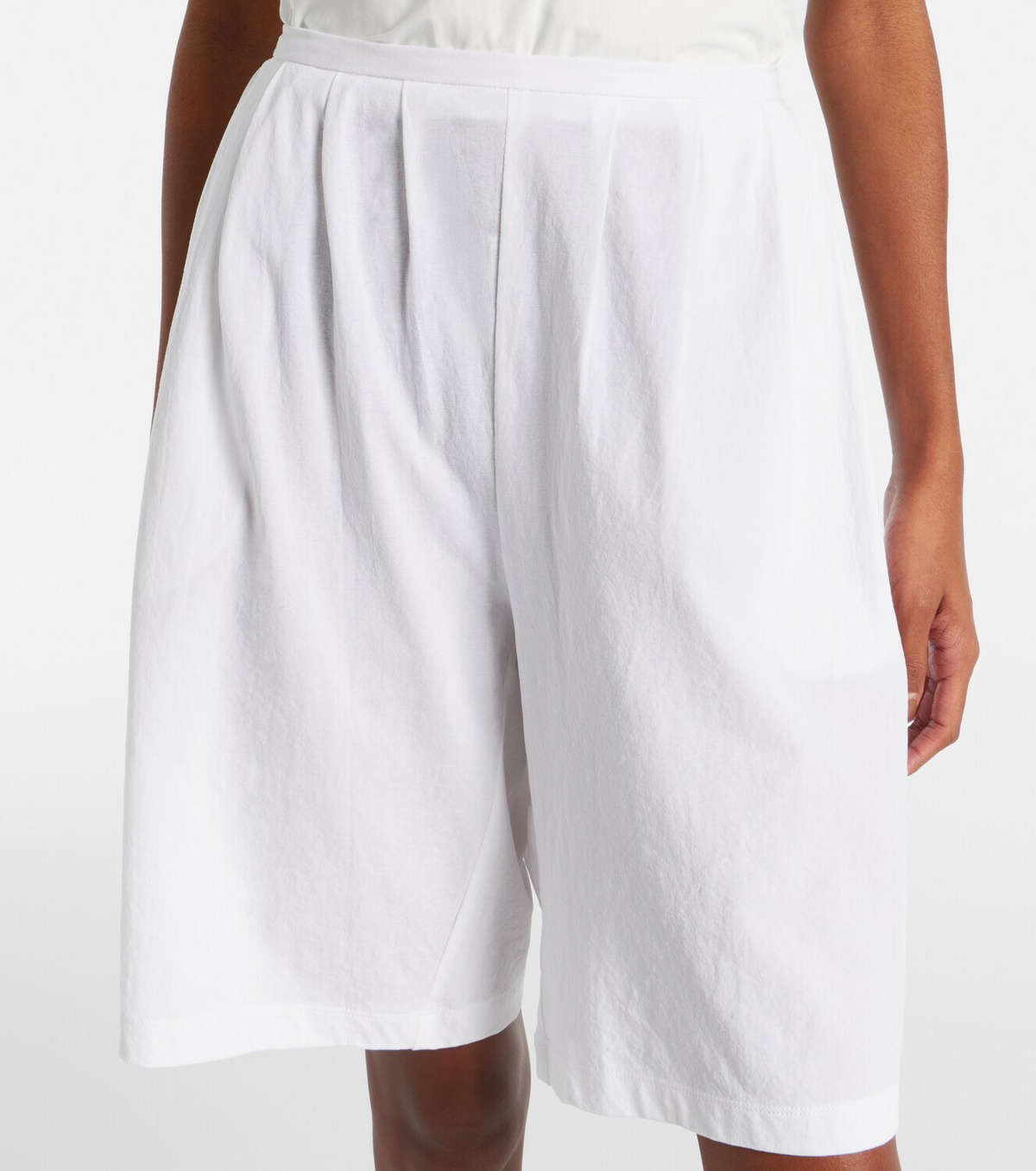 Khaite Poppy cotton Bermuda shorts
