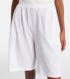 Khaite Poppy cotton Bermuda shorts