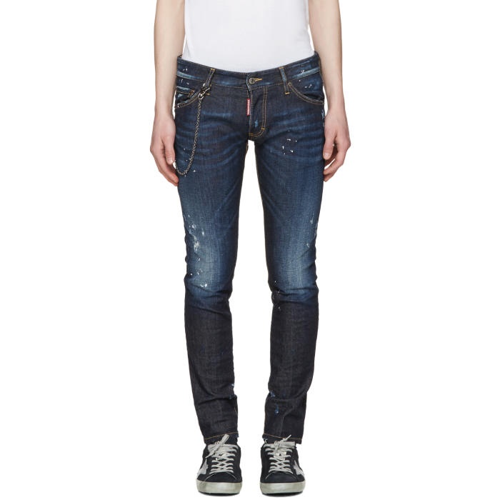 Photo: Dsquared2 Blue Distressed Clement Jeans
