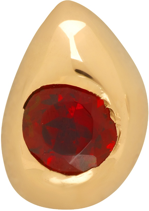 Photo: FARIS Gold Egg Gem Stud Single Earring