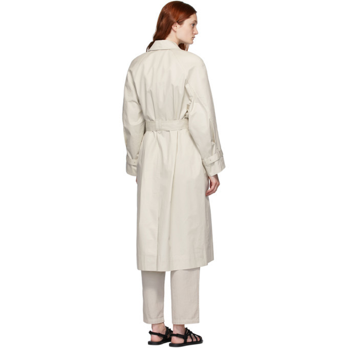 【LOW CLASSIC】CREAM DOUBLE COLLAR TRENCH LOW CLASSIC