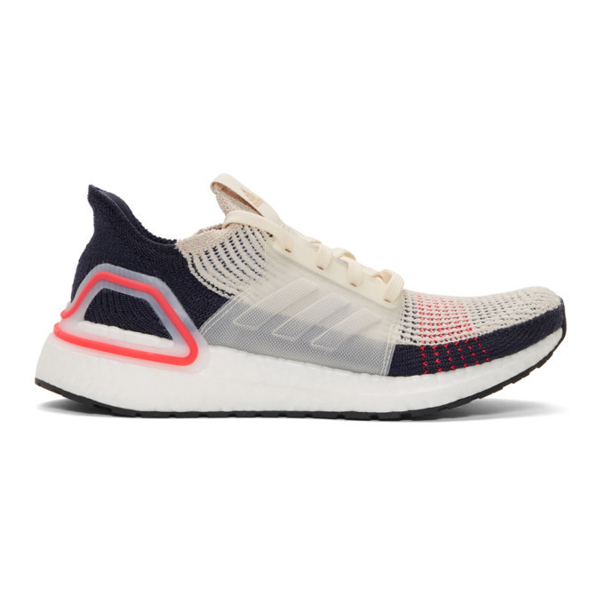 Photo: adidas Originals Navy and Off-White UltraBOOST 19 Sneakers