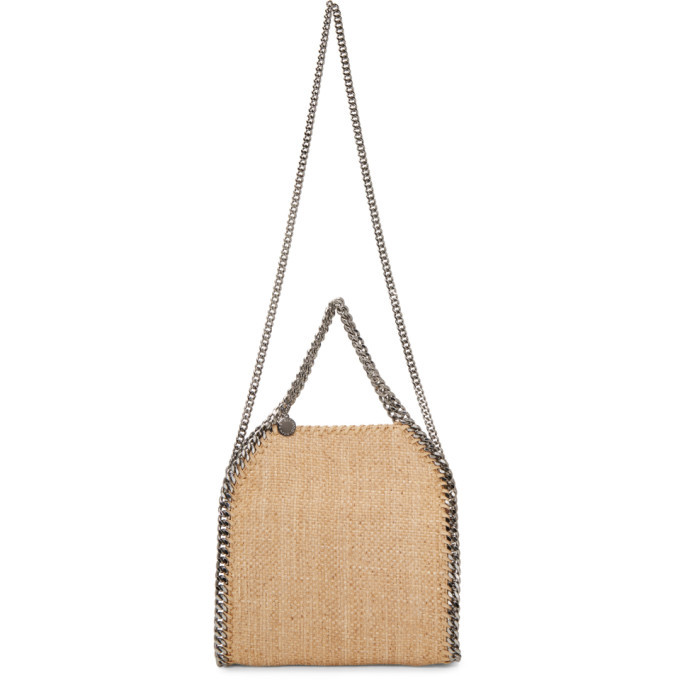 Stella McCartney Mini Woven Raffia Shoulder Bag on SALE