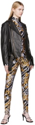 Versace Jeans Couture Black Nylon Bodysuit