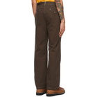 Phipps Brown Cotton Twill Dad Trousers