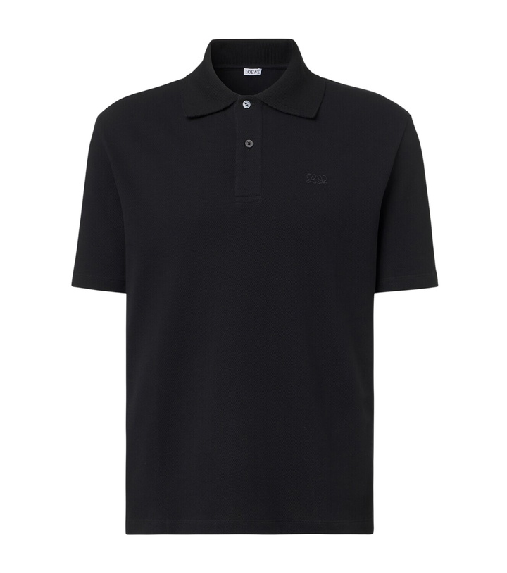 Photo: Loewe Double L cotton piqué polo shirt